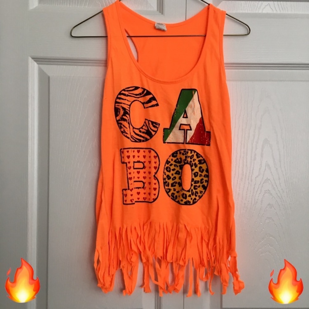 🛍FWP Cabo fringe tank top